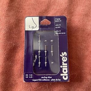 22g Sterling Silver Nose Rings - Studs *SEE DESCRIPTION*